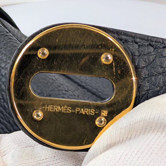 Hermes Black Taurillon Clemence Leather Lindy 26 - Picture 14 of 16